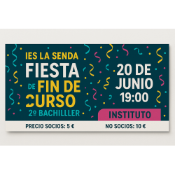 Fiesta fin de curso 2º  BACHILLER