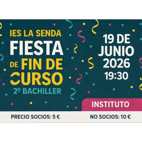 Fiesta fin de curso 2º  BACHILLER 2026